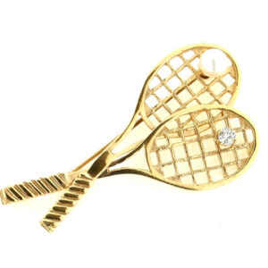 Χρυσή Καρφίτσα Ρακέτες Τένις