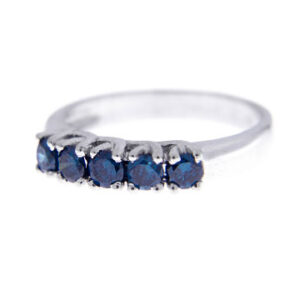 Wedding ring with Blue Brilliant