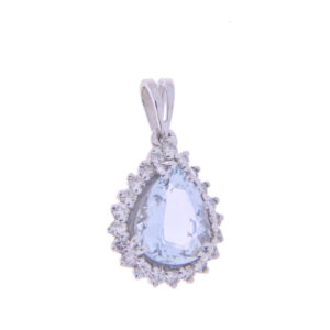 Μενταγιόν με Aquamarine