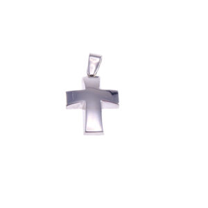 Cross made of white gold K14