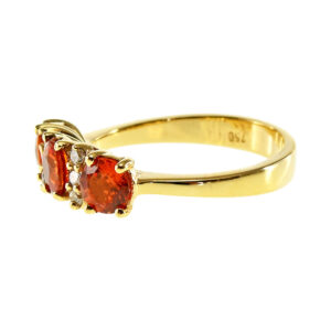 Tripod Ring with Sapphires